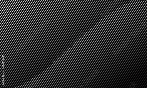 Diagonal gray lines with a gradient. Abstract art lines dark background.