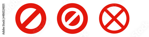 Bans and regulations. A set of stop sign and cross mark icons. Vectors. Free Download Bans and regulations. A set of stop sign and cross mark icons. Vectors. - GFXLoad
