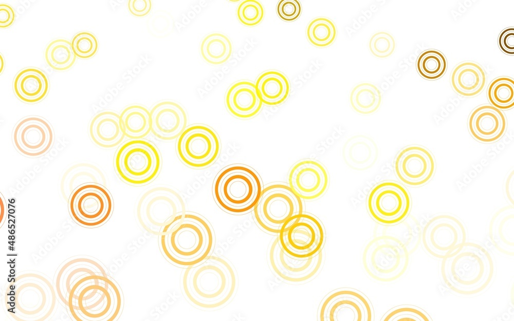 Light Orange vector background with bubbles. Light Orange vector background with bubbles.