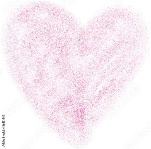 heart shape airbrushed vector isolated