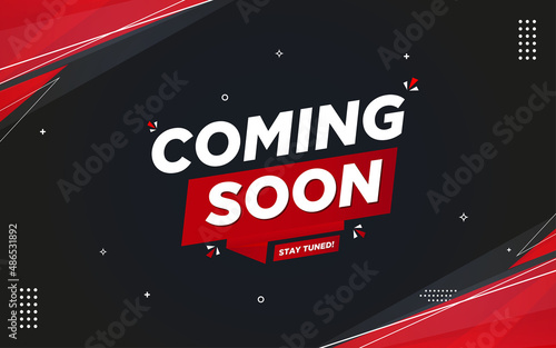 Grand Opening coming Soon sale poster, sale banner design template with 3d editable text effect