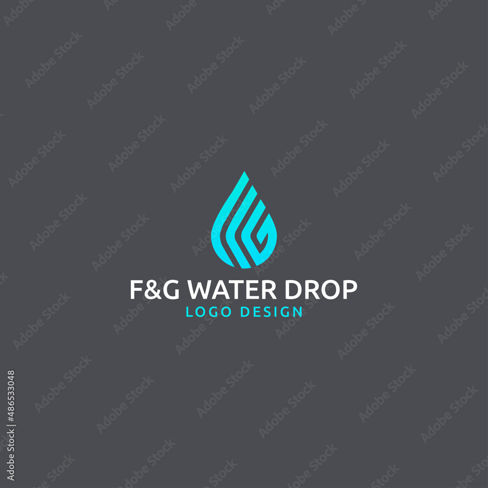 FG WATER DROP LOGO DESIGN FG WATER DROP LOGO DESIGN