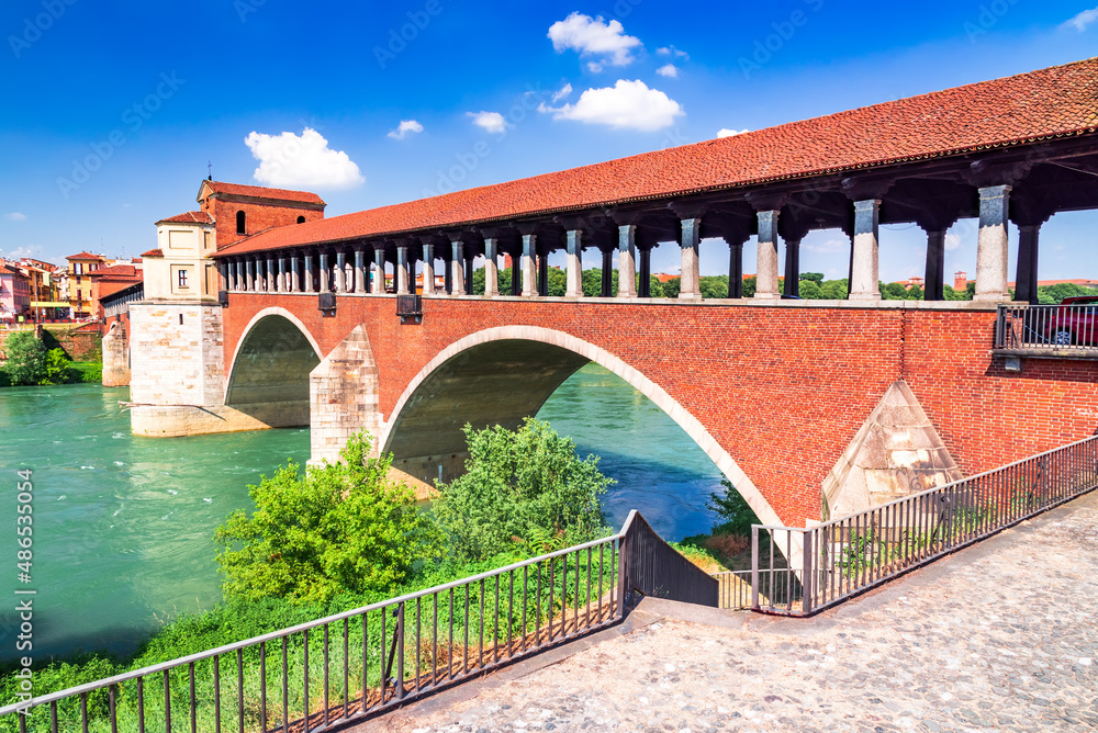 Ponte Copert in Pavia - Historical Lombardy in Italy