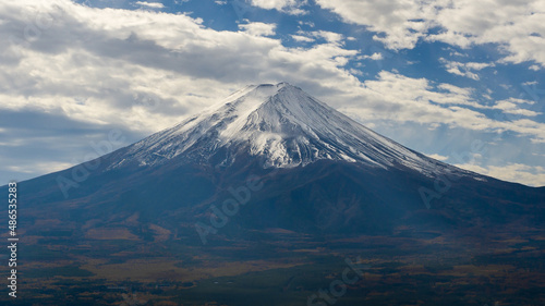 Views of the majestic Mount Fuji in japan