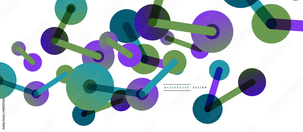 Line points connections geometric abstract background. Circles connected by lines. Trendy techno business template for wallpaper, banner, background or landing Line points connections geometric abstract background. Circles connected by lines. Trendy techno business template for wallpaper, banner, background or landing