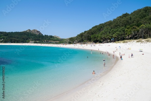 Rodas beach, Cies Islands, Galicia, Spain photo