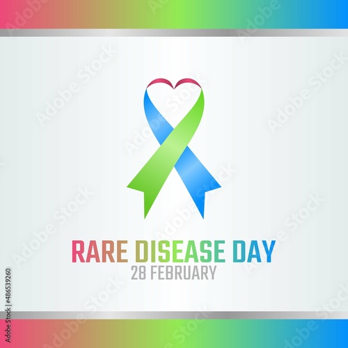 vector graphic of rare disease day good for rare disease day celebration. flat design. flyer design.flat illustration.