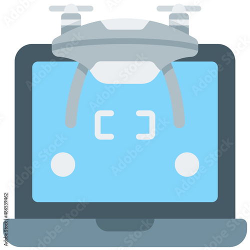 laptop glyph icon