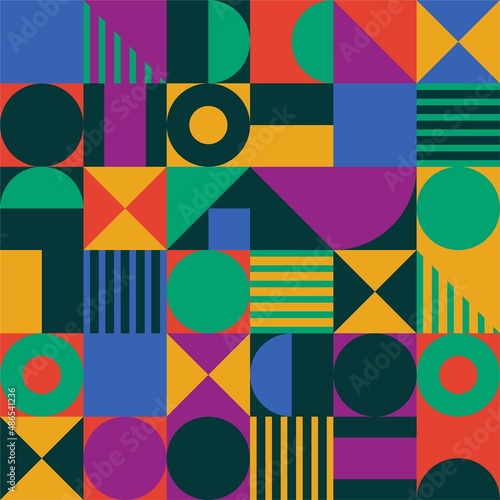 vector abstract geometric shape pattern