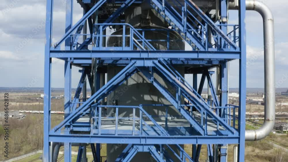 Oil Gas Refinery Aerial 4K, Aerial view over oil refinery or chemical factory and power plant with many storage tanks and pipelines Oil Gas Refinery Aerial 4K, Aerial view over oil refinery or chemical factory and power plant with many storage tanks and pipelines