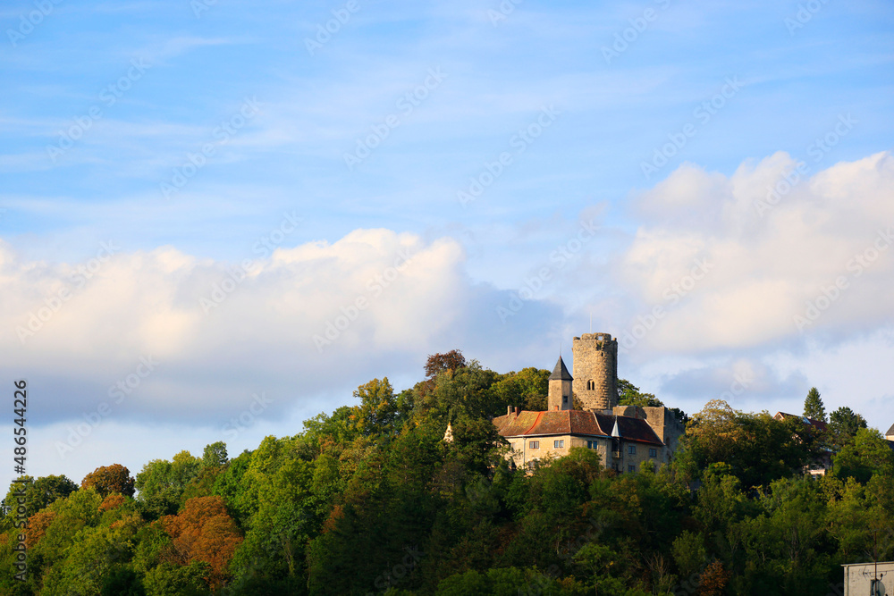 The medieval Castle Krautheim, Hohenlohe, Baden-Württemberg in Germany