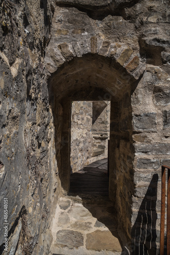 Old passage in the castle  arch
