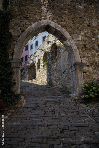 Arch stone  European old town  medieval