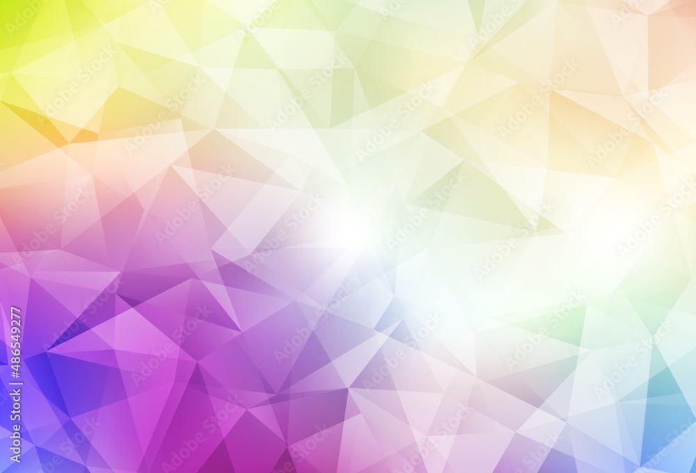 Obraz premium Light Multicolor vector polygonal background.