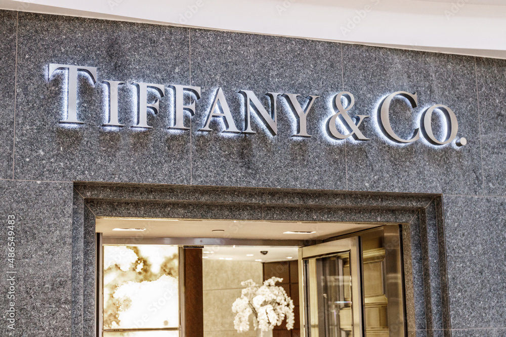 Tiffany & Co. Retail Mall Location. Tiffany's is a Luxury Jewelry and Specialty Retailer