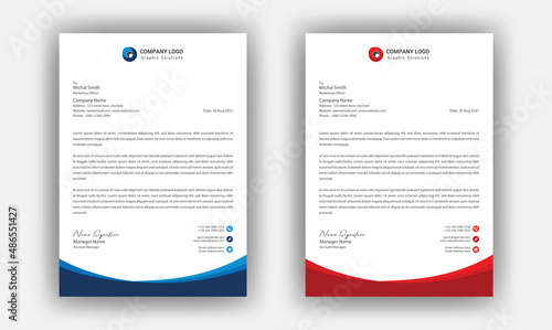 Letterhead template design