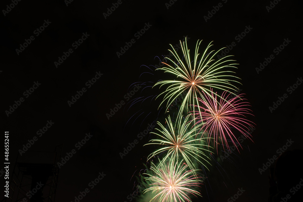 fireworks in the sky