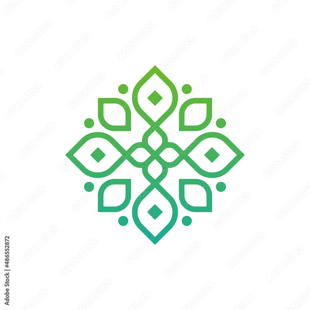 flower mandala ornament vector logo design flower mandala ornament vector logo design