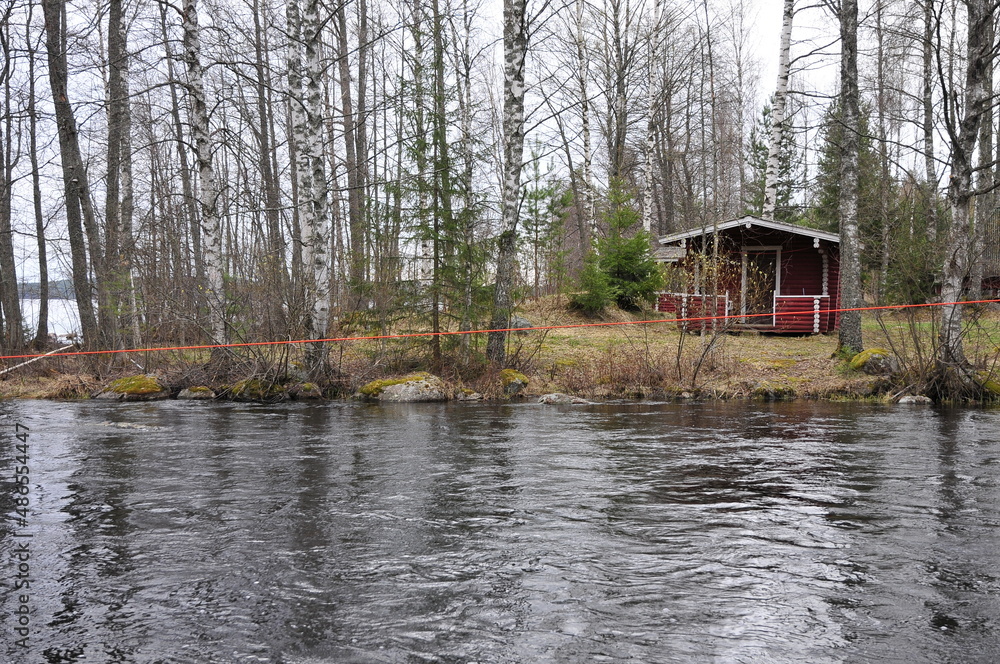 Obraz premium house on the river