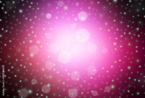 Dark Pink vector backdrop in holiday style.