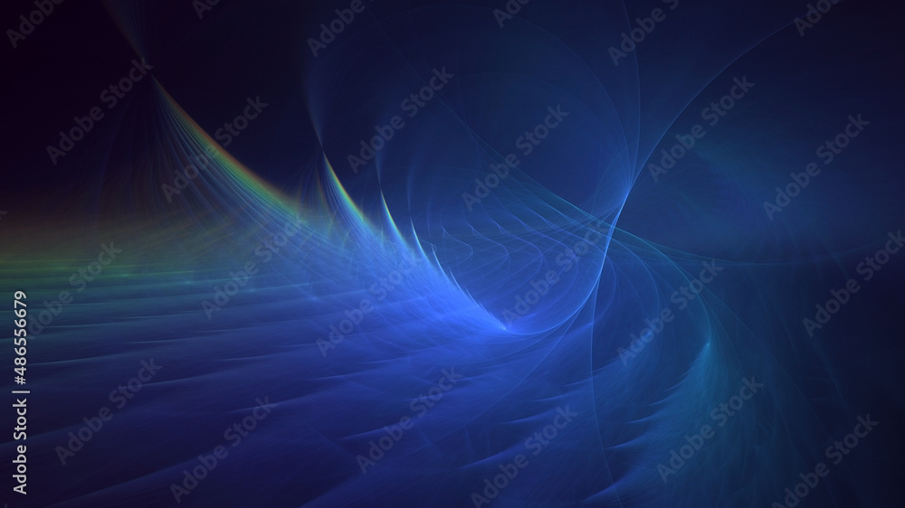 Obraz premium 3D rendering abstract fractal light background