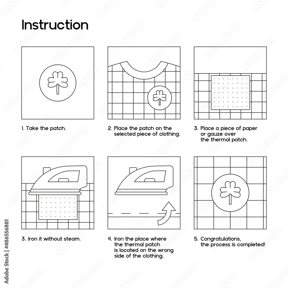 Iron on clothing patches. Instruction in pictures. How to attach patches with heat seal backing