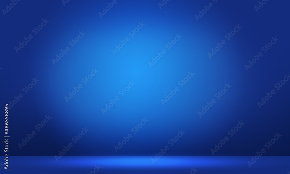 gradient blue background empty space studio room for display ad product website template wallpaper studio vector illustration,