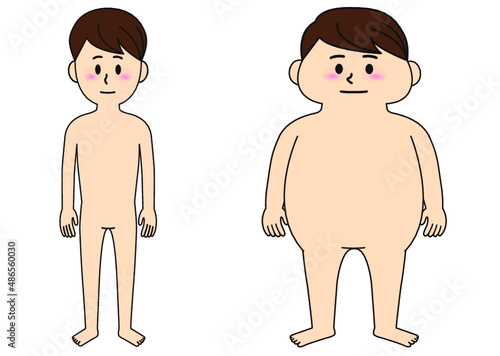 肥満,メタボ,太り過ぎ,健康診断,生活習慣病,ぶよぶよ,生活習慣,生活,習慣,人物,男性,正面,人,体型,身体,全身,太っている,健康,ぽっちゃり,太い,裸,デブ,食べ過ぎ,ダイエット,太る,お腹,健康管理