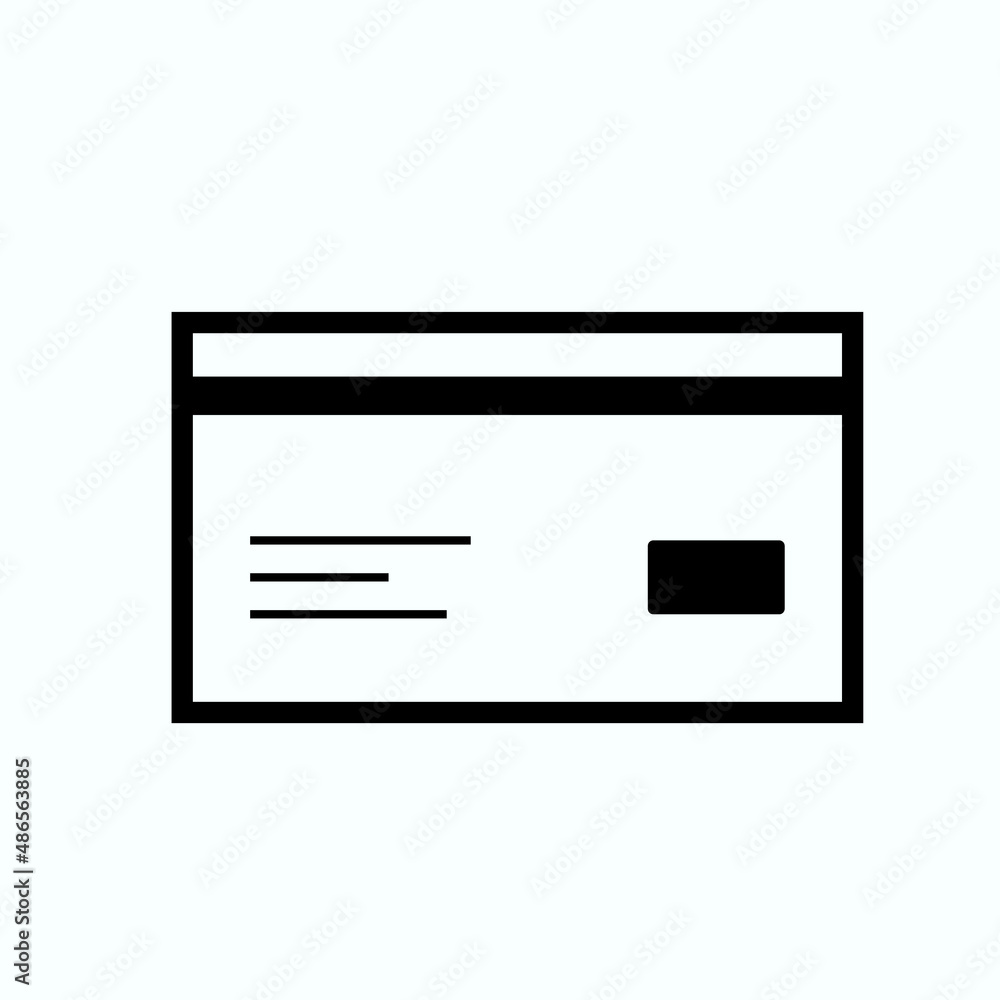 Credit card icon vector sign
Credit card icon vector sign