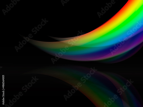 Abstract multicolored background with rainbow. Vector illustration
