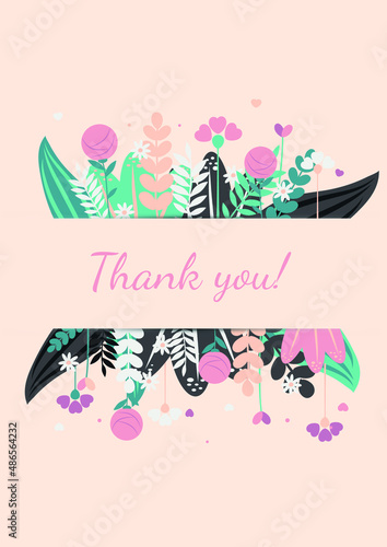 floral background with place for your text
