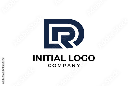 initial letter DR or RD logo design, usable for brand and company logos, vector illustration