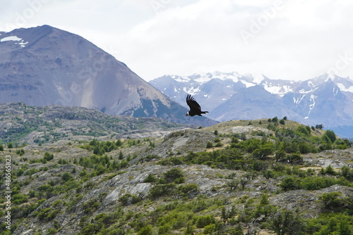 hiker in the mountains, Perito Moreno