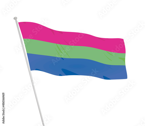 Poly sexual flag. vector illustration