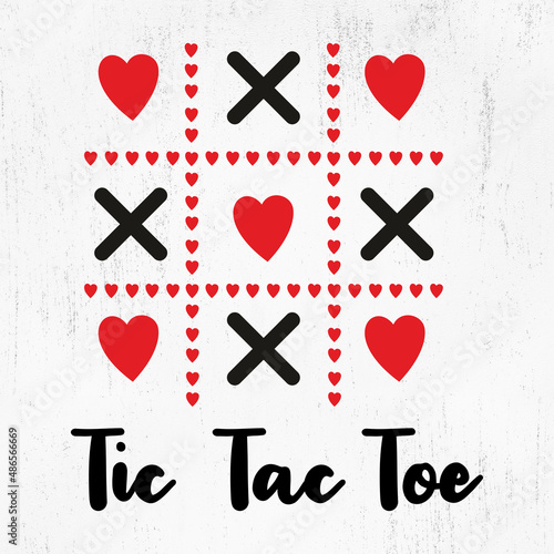 TIC TAC TOE svg, Valentine TIC TAC TOE svg, Valentine's Day Party SVG Cut File, Heart Tic Tac Toe Grid, Tic Tac Toe Board Game SVG