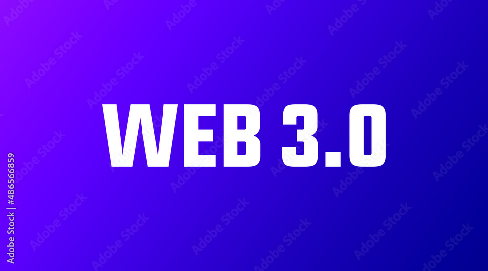 Obraz premium Web 3.0 modern creative futuristic concept, banner, sign, design concept, social media post with modern science and technology abstract background