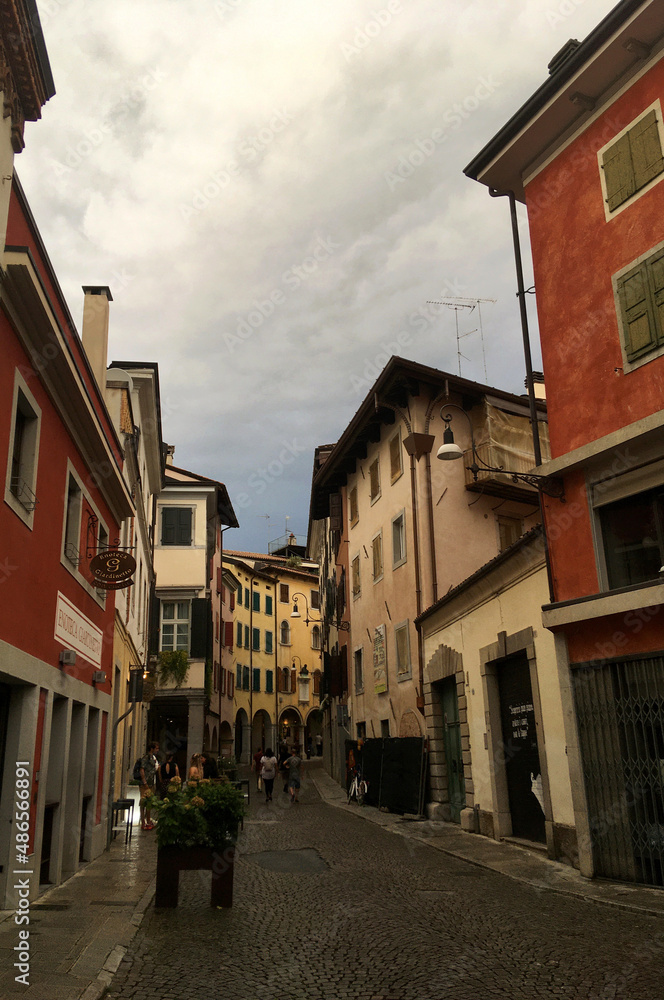 Udine Old Town Street View, Italy