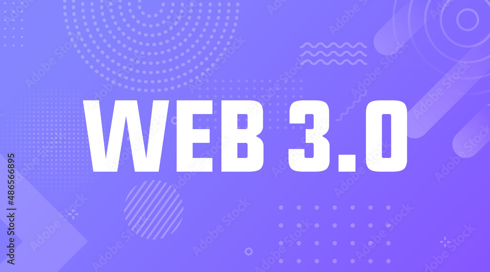 Web 3.0 modern creative futuristic concept, banner, sign, design ...