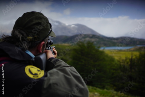 photographer in action