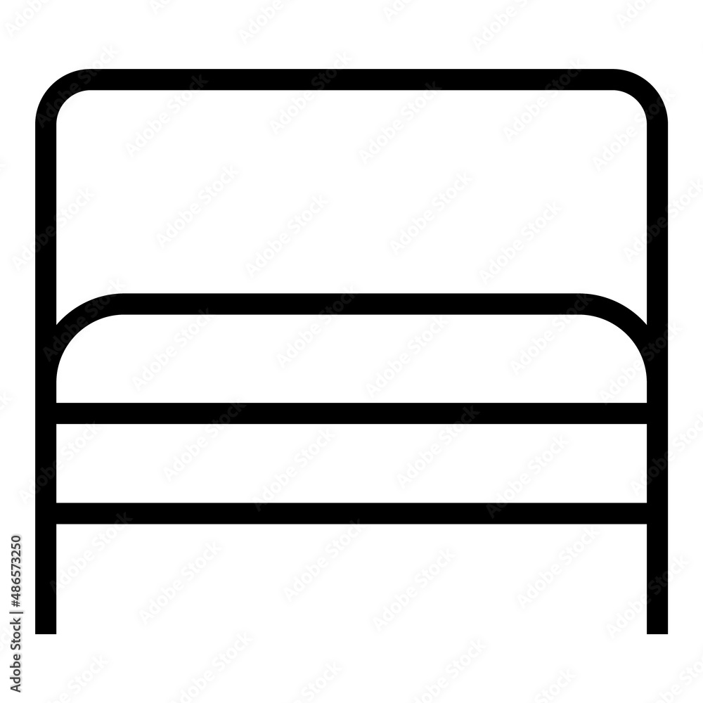 Bed Flat Icon Isolated On White Background Bed Flat Icon Isolated On White Background