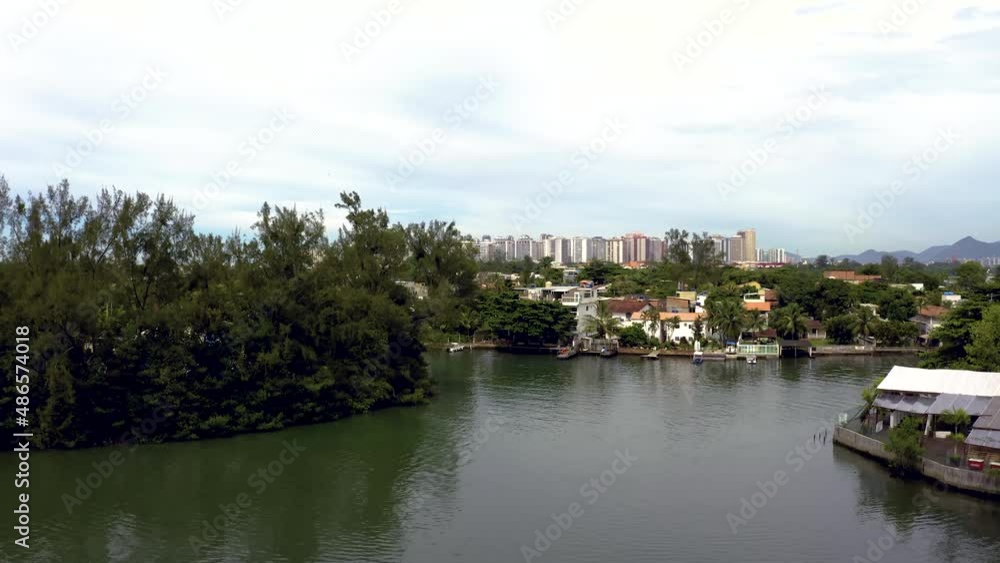 Rio de Janeiro city, Brazil. Barra da Tijuca district. Gigoia Island. Rio de Janeiro city, Brazil. Barra da Tijuca district. Gigoia Island.