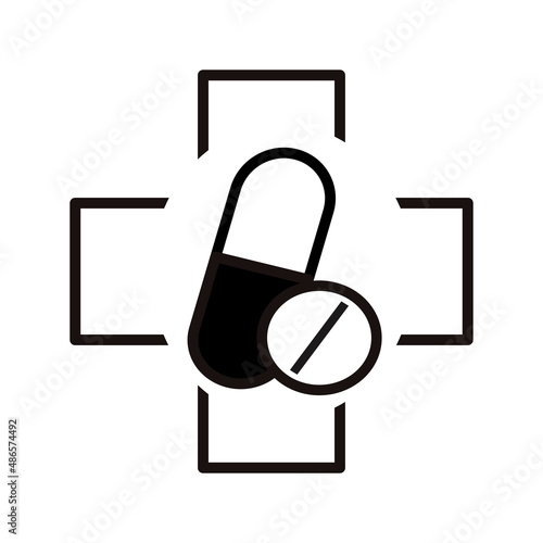 apteka symbol, ikona lekarstwa