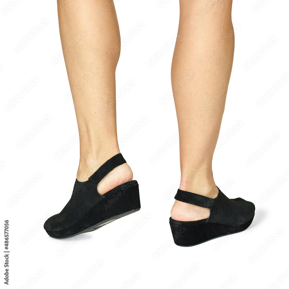 Women's Fashion Shoes Boots Posing Standing Women's Fashion Shoes Boots Posing Standing