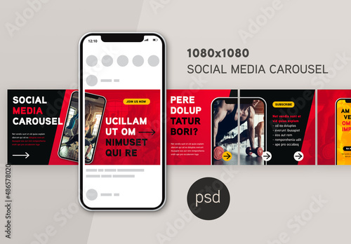 Social media post or carousel template