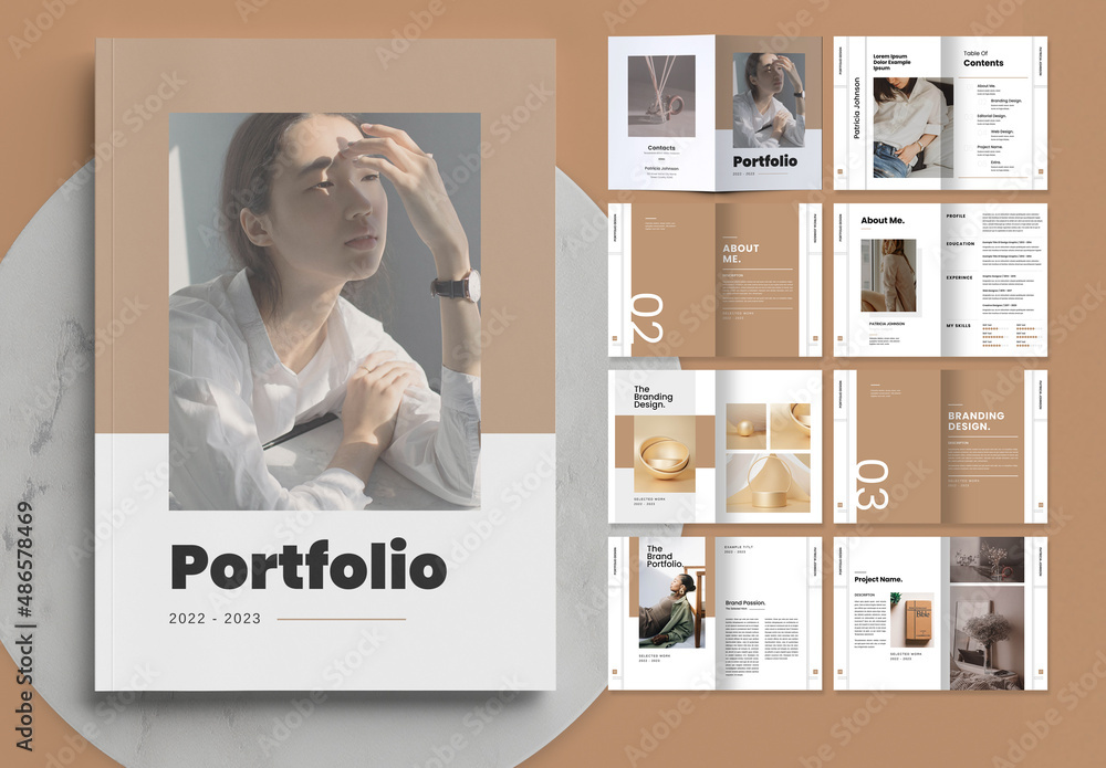 Portfolio Layout Stock Template Adobe Stock Portfolio Layout Stock Template Adobe Stock