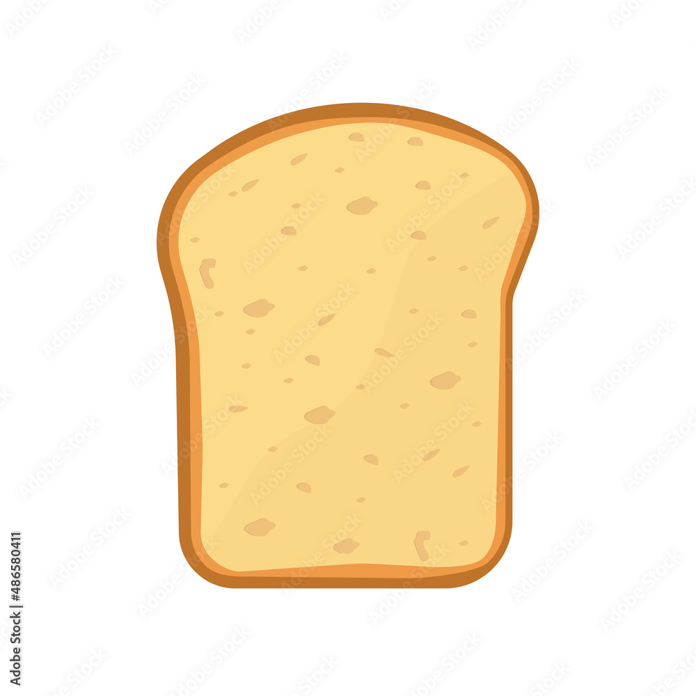 Bread toast vector illustration isolated on white background