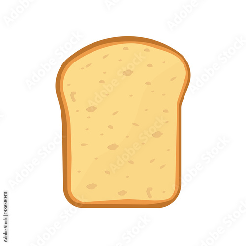 Obraz na płótnie Bread toast vector illustration isolated on white background w salonie