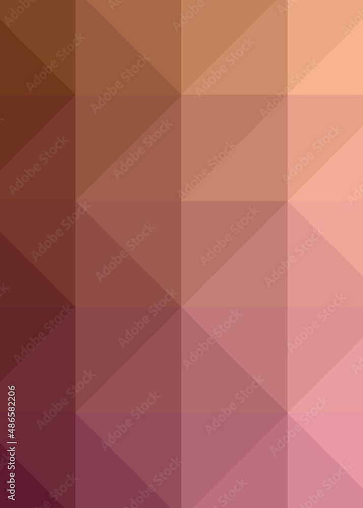 Fototapeta premium Abstract color Low-Polygones Generative Art background illustration