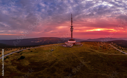 sunrise in the mountains - Jeseníky Praděd