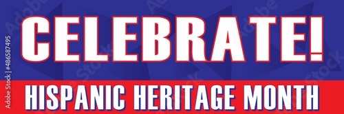 Hispanic Heritage Month Blue and Red